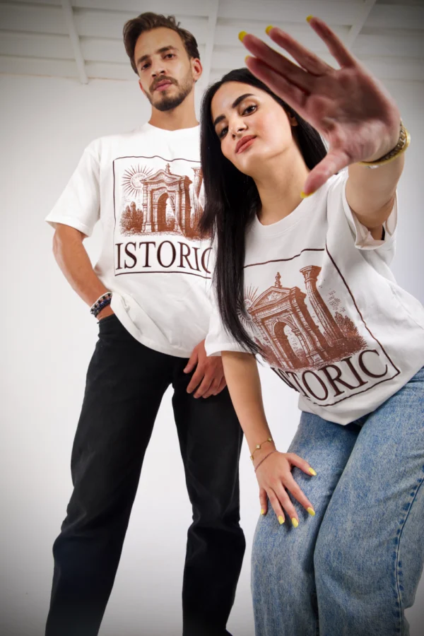 Istoric Oversized T-shirt Casual - Image 2
