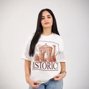 Istoric Oversized T-shirt Casual