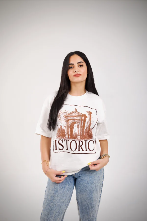 Istoric Oversized T-shirt Casual